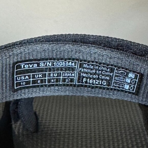 Teva Black Universal Flatform Gorpcore Sporty Festival Platform Sandal Size 10 - Picture 12 of 14